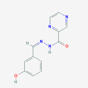 molecular formula C12H10N4O2 B5911148 N'-[(Z)-(3-hydroxyphenyl)methylidene]pyrazine-2-carbohydrazide 