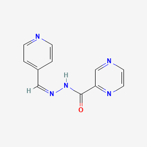 molecular formula C11H9N5O B5911156 N-[(E)-pyridin-4-ylmethylideneamino]pyrazine-2-carboxamide 
