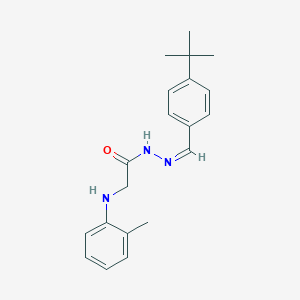 molecular formula C20H25N3O B5911283 N'-[(Z)-(4-Tert-butylphenyl)methylidene]-2-[(2-methylphenyl)amino]acetohydrazide 