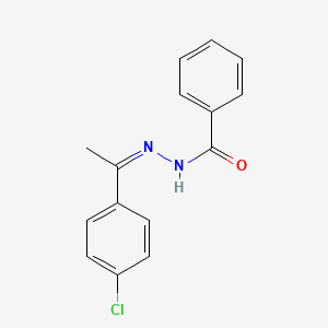 molecular formula C15H13ClN2O B5911449 N-[(Z)-1-(4-chlorophenyl)ethylideneamino]benzamide 