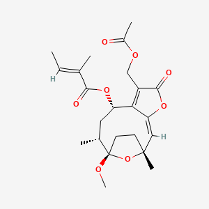 molecular formula C23H30O8 B591151 Vernolide B CAS No. 618860-58-5