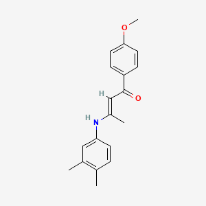 molecular formula C19H21NO2 B5911519 (E)-3-(3,4-dimethylanilino)-1-(4-methoxyphenyl)but-2-en-1-one 