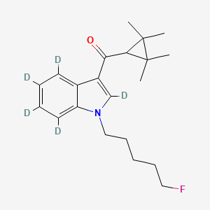[2,4,5,6,7-Pentadeuterio-1-(5-fluoropentyl)indol-3-yl]-(2,2,3,3-tetramethylcyclopropyl)methanone