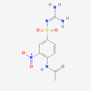 molecular formula C9H11N5O5S B5911580 N-(4-{[(DIAMINOMETHYLIDENE)AMINO]SULFONYL}-2-NITROPHENYL)ACETAMIDE 