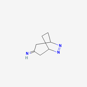 molecular formula C7H11N3 B591159 6,7-Diazabicyclo[3.2.2]non-6-EN-3-imine CAS No. 131179-34-5