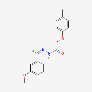 molecular formula C17H18N2O3 B5911798 N-[(Z)-(3-methoxyphenyl)methylideneamino]-2-(4-methylphenoxy)acetamide 