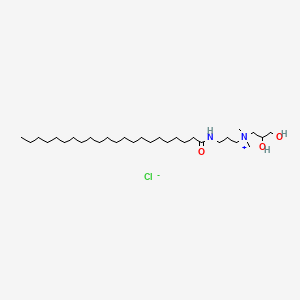 molecular formula C30H63ClN2O3 B591185 Behenamidopropyl pg-dimonium chloride CAS No. 136920-10-0