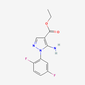 Ethyl 5-amino-1-(2,5-difluorophenyl)pyrazole-4-carboxylate