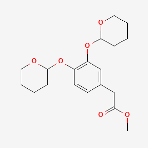 Methyl 2-[3,4-bis(oxan-2-yloxy)phenyl]acetate