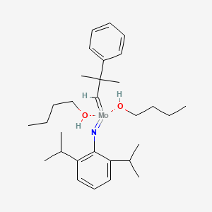 2,6-Diisopropylphenylimido neophylidenemolybdenum(VI) bis(T-butoxide)