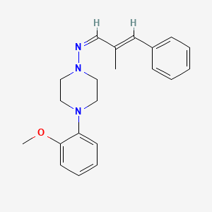 molecular formula C21H25N3O B5911972 (Z,E)-N-[4-(2-methoxyphenyl)piperazin-1-yl]-2-methyl-3-phenylprop-2-en-1-imine 
