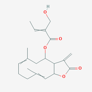 (6,10-Dimethyl-3-methylidene-2-oxo-3a,4,5,8,9,11a-hexahydrocyclodeca[b]furan-4-yl) 2-(hydroxymethyl)but-2-enoate