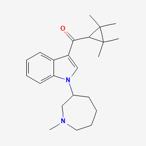 molecular formula C23H32N2O B591211 (1-(1-Methylazepan-3-yl)-1h-indol-3-yl)(2,2,3,3-tetramethylcyclopropyl)methanone CAS No. 1445751-74-5