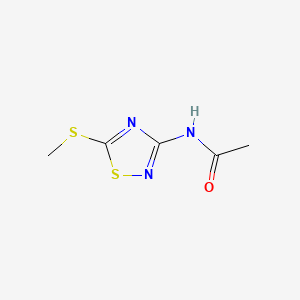 molecular formula C5H7N3OS2 B591217 N-(5-methylsulfanyl-1,2,4-thiadiazol-3-yl)acetamide CAS No. 135767-46-3