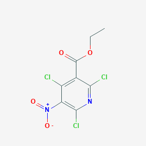 molecular formula C8H5Cl3N2O4 B5912253 Ethyl 2,4,6-trichloro-5-nitropyridine-3-carboxylate 