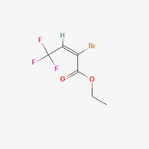 (E)-2-Bromo-4,4,4-trifluoro-2-butenoic acid ethyl ester