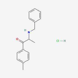 2-(Benzylamino)-1-(4-methylphenyl)propan-1-one;hydrochloride