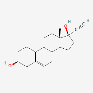 molecular formula C21H30O2 B591239 (3S,13s,17r)-17-ethynyl-13-methyl-2,3,4,7,8,9,10,11,12,14,15,16-dodecahydro-1h-cyclopenta[a]phenanthrene-3,17-diol CAS No. 19913-33-8
