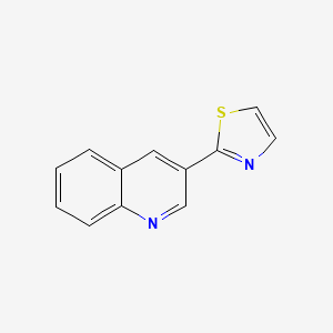 molecular formula C12H8N2S B5912438 3-Thiazol-2-ylquinoline 