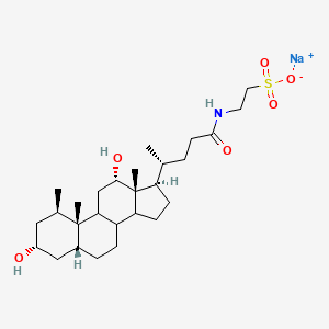 2-[[(4R)-4-[(1r,3r,5r,10s,12s,13r,17r)-3,12-dihydroxy-1,10,13-trimethyl-2,3,4,5,6,7,8,9,11,12,14,15,16,17-tetradecahydro-1h-cyclopenta[a]phenanthren-17-yl]pentanoyl]amino]ethylsulfonyloxysodium