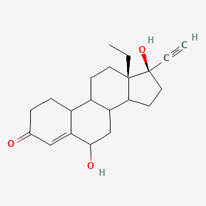 molecular formula C21H28O3 B591246 (13S,17r)-13-ethyl-17-ethynyl-6,17-dihydroxy-1,2,6,7,8,9,10,11,12,14,15,16-dodecahydrocyclopenta[a]phenanthren-3-one CAS No. 1458616-80-2