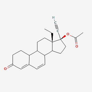 molecular formula C23H28O3 B591250 [(13S,17R)-13-Ethyl-17-ethynyl-3-oxo-1,2,8,9,10,11,12,14,15,16-decahydrocyclopenta[a]phenanthren-17-yl] acetate CAS No. 51087-59-3