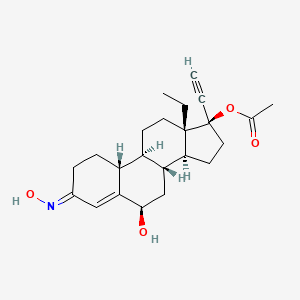 molecular formula C23H31NO4 B591256 syn/anti-6ss-Hydroxy-norgestimate CAS No. 108434-19-1