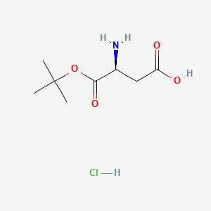 molecular formula C8H16ClNO4 B591267 (S)-3-Amino-4-(tert-butoxy)-4-oxobutanoic acid hydrochloride CAS No. 176164-02-6