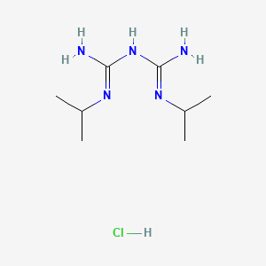 molecular formula C8H20ClN5 B591283 1,5-Bis(1-methylethyl)biguanide hydrochloride CAS No. 35708-82-8