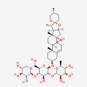 molecular formula C44H70O17 B591290 14-Hydroxy sprengerinin C 