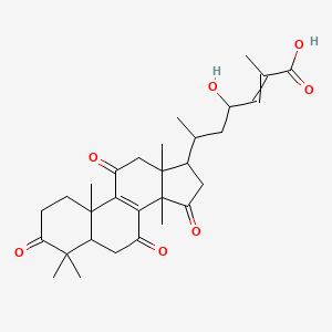 (E,4S,6R)-4-Hydroxy-2-methyl-6-[(10S,13R,14R,17R)-4,4,10,13,14-pentamethyl-3,7,11,15-tetraoxo-2,5,6,12,16,17-hexahydro-1H-cyclopenta[a]phenanthren-17-yl]hept-2-enoic acid