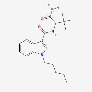molecular formula C20H29N3O2 B591312 N-[1-(Aminocarbonyl)-2,2-dimethylpropyl]-1-pentyl-1H-indole-3-carboxamide CAS No. 1445583-48-1