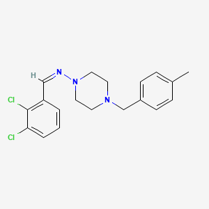 molecular formula C19H21Cl2N3 B5913155 (Z)-1-(2,3-DICHLOROPHENYL)-N-{4-[(4-METHYLPHENYL)METHYL]PIPERAZIN-1-YL}METHANIMINE 
