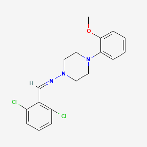molecular formula C18H19Cl2N3O B5913167 (Z)-1-(2,6-Dichlorophenyl)-N-[4-(2-methoxyphenyl)piperazin-1-YL]methanimine 