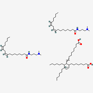 molecular formula C82H152N4O6 B591321 Linoleamidopropyl dimethylamine dimer dilinoleate CAS No. 125804-10-6