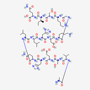 molecular formula C77H128N24O25 B591323 pTH 相关蛋白 (1-16)（人、小鼠、大鼠） CAS No. 126391-27-3