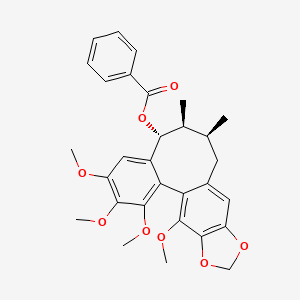 molecular formula C30H32O8 B591329 苯甲酰五味子素 O CAS No. 130783-32-3