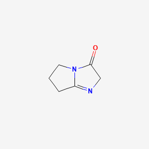 molecular formula C6H8N2O B591330 6,7-Dihydro-2H-pyrrolo[1,2-a]imidazol-3(5H)-one CAS No. 127725-83-1