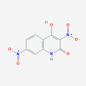 molecular formula C9H5N3O6 B5913340 3,7-Dinitroquinoline-2,4-diol 