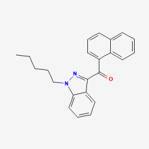 molecular formula C23H22N2O B591349 Naphthalen-1-yl-(1-pentylindazol-3-yl)methanone CAS No. 1364933-55-0