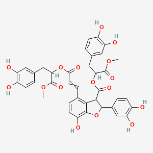 molecular formula C38H34O16 B591350 Dimethyl lithospermate B CAS No. 875313-64-7