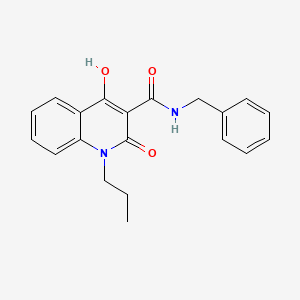 molecular formula C20H20N2O3 B5913705 N-benzyl-4-hydroxy-2-oxo-1-propyl-1,2-dihydroquinoline-3-carboxamide 