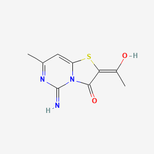 molecular formula C9H9N3O2S B5913749 1-[5-IMINIO-7-METHYL-3-OXO-5H-[1,3]THIAZOLO[3,2-C]PYRIMIDIN-2(3H)-YLIDEN]-1-ETHANOLATE 