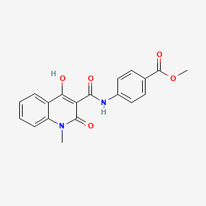 molecular formula C19H16N2O5 B5913774 Methyl 4-{[(4-hydroxy-1-methyl-2-oxo-1,2-dihydroquinolin-3-yl)carbonyl]amino}benzoate 