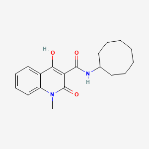 molecular formula C19H24N2O3 B5913797 4-HYDROXY-1-METHYL-2-OXO-1,2-DIHYDRO-QUINOLINE-3-CARBOXYLIC ACID CYCLOOCTYLAMIDE 