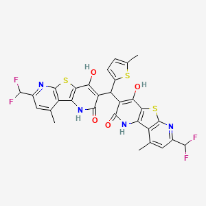 molecular formula C30H20F4N4O4S3 B5913810 Idin-2(1H)-one 