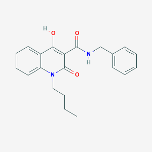 molecular formula C21H22N2O3 B5913961 N-benzyl-1-butyl-4-hydroxy-2-oxo-1,2-dihydroquinoline-3-carboxamide 