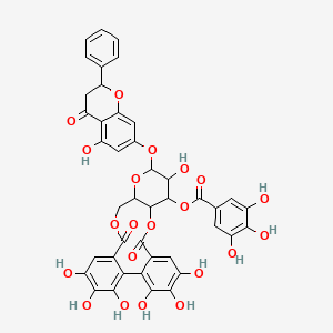 molecular formula C42H32O21 B591415 HJEXOQUMFMERIM-UHFFFAOYSA-N CAS No. 205370-59-8