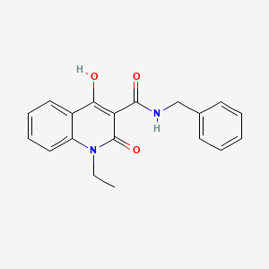 molecular formula C19H18N2O3 B5914158 N-benzyl-1-ethyl-4-hydroxy-2-oxo-1,2-dihydroquinoline-3-carboxamide 