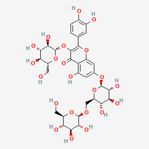 molecular formula C33H40O22 B591420 Quercetin 3-O-beta-D-glucose-7-O-beta-D-gentiobioside CAS No. 60778-02-1